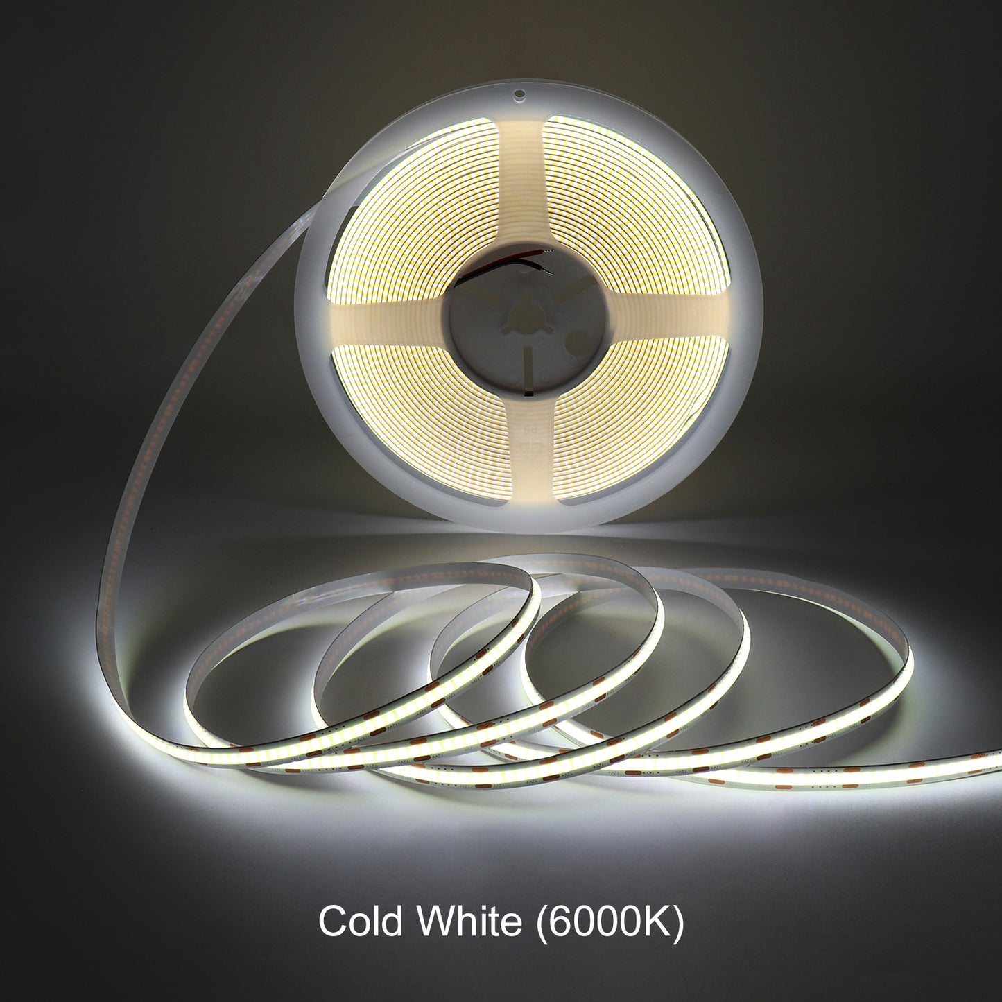 COB LED Strip Light 10M Dotless Flexible LED Tape, 2700K 3000K 4000K 6000K, CRI90 Dimmable Cuttable Indoor Lighting Strip for Ceiling, Cabinet, Kitchen, Bedroom DIY Lighting (12V/24V, No Power Supply)