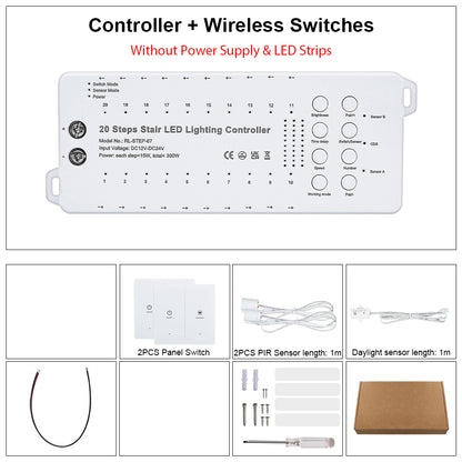 MALIIGAZA STEP-07 Smart Motion Sensor Stair Light Controller Unit (No Power Supply & LED Strips)