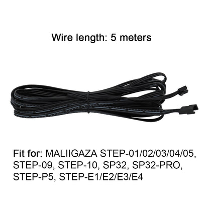 MALIIGAZA Replacement PIR Motion & Light Sensor Kit for Smart Stair Controllers | 1m Human Body Induction Detector & 5m PH3.0 3-Pin Extension Cable for STEP & PIXEL Series