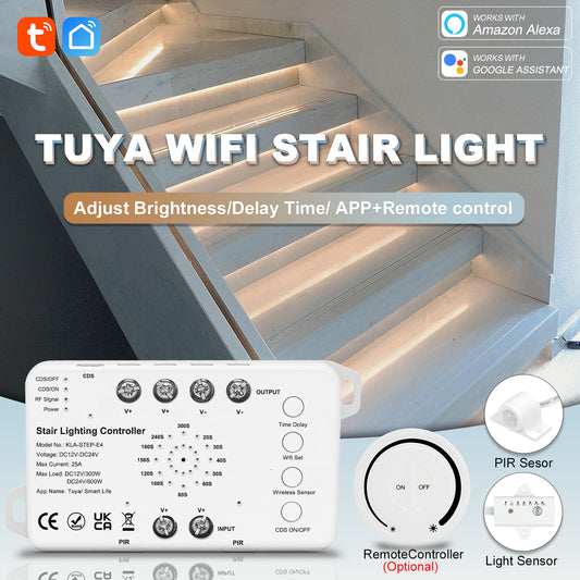 MALIIGAZA Tuya WiFi Smart Motion Sensor Stair Light Kit ¡§C Complete System Overview