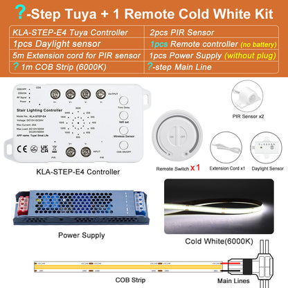 MALIIGAZA Stair Light Kit Cold White 6000K ¡§C Without Remote Controller