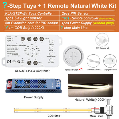 MALIIGAZA Stair Light Kit Natural White 4000K ¡§C Without Remote Controller