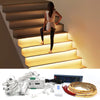 KLA-STEP-09 Premium Smart Motion Sensor Stair Lighting Kit 5-28 Steps| Easy Install with Main Line 1m 1.2m COB LED Strip Tread Staircase Lights
