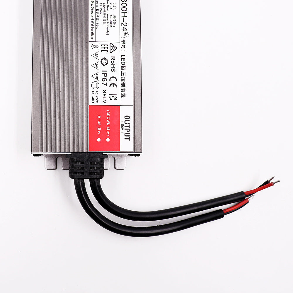 Waterproof LED Driver IP67 Rated Aluminum Shell Side View