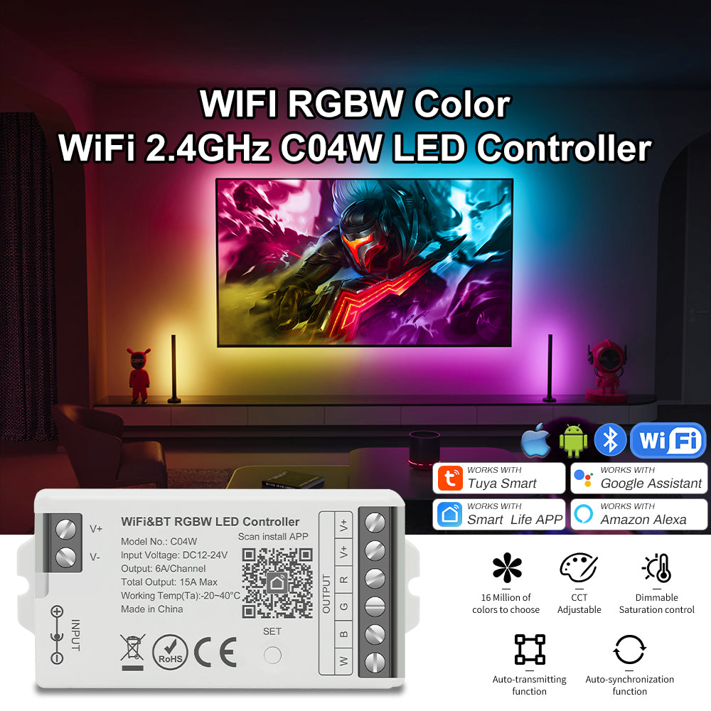 LED controller wiring diagram DC input LED strip output connection