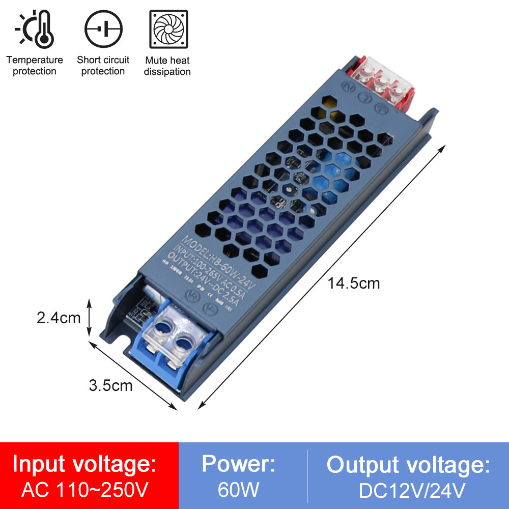MALIIGAZA LED Power Supply Compatible with RGB RGBW LED Controllers