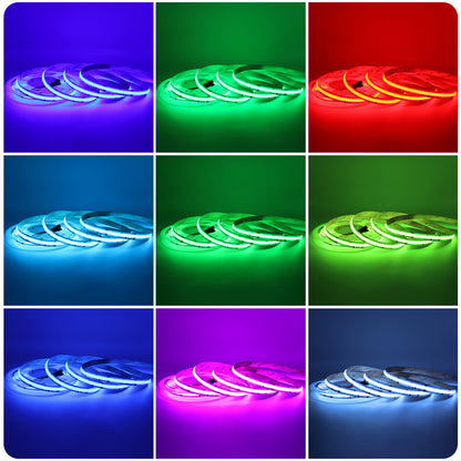 576 LEDs per meter addressable RGB COB LED strip