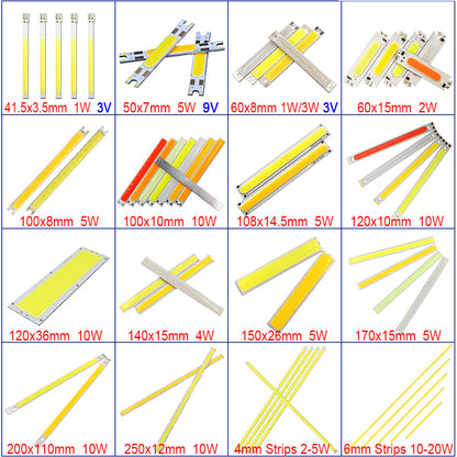 Custom COB LED Light Source Module - Aluminum/ Fiber Glass/ Flexible COB LED Chip OEM Lighting Solution