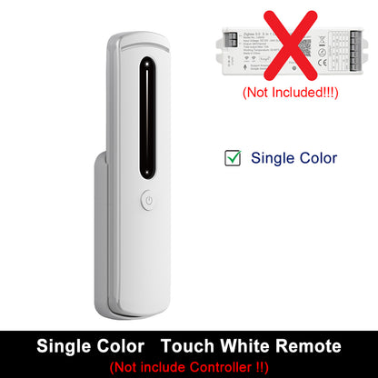 Single color touch RF remote white finish LED dimmer controller