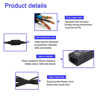 100-265V AC DC 5V 12V 24V Power Supply Adapter Charger 1A 2A 3A 4A 5A 6A 10A Transformer LED Driver UK AU US EU Plug Converter