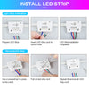 PIR motion sensor automatically activating RGB stair lights when someone approaches