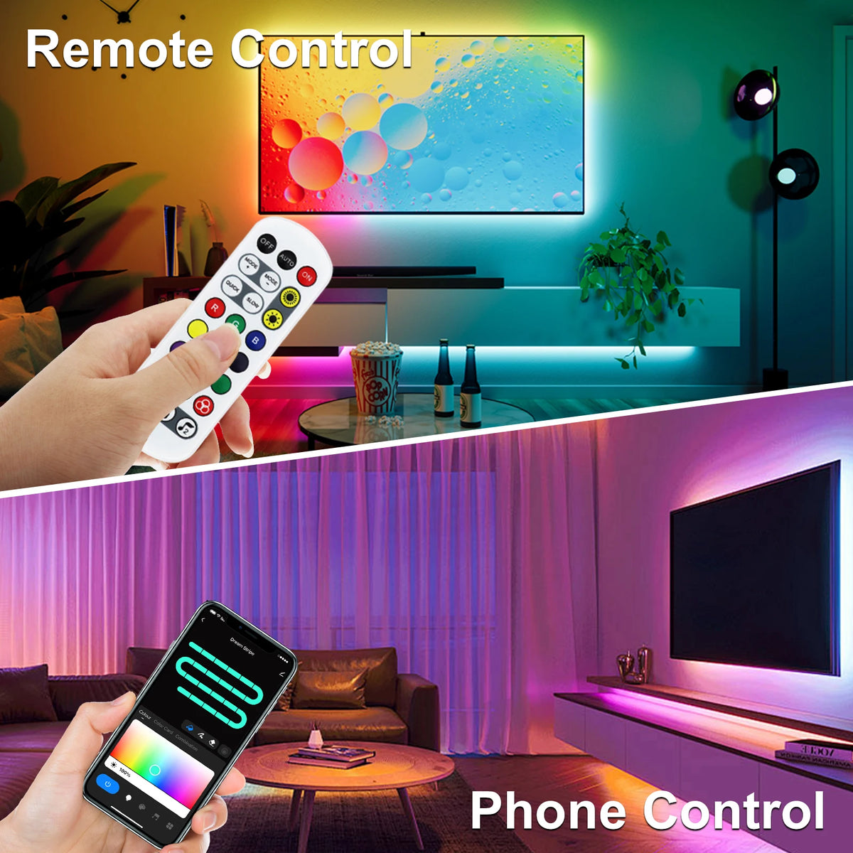 Tuya WiFi RGB SPI LED Controller DC USB Powered Works with Alexa & Google Assistant Smart 5V-24V RGB SPI Pixel LED Strip Control