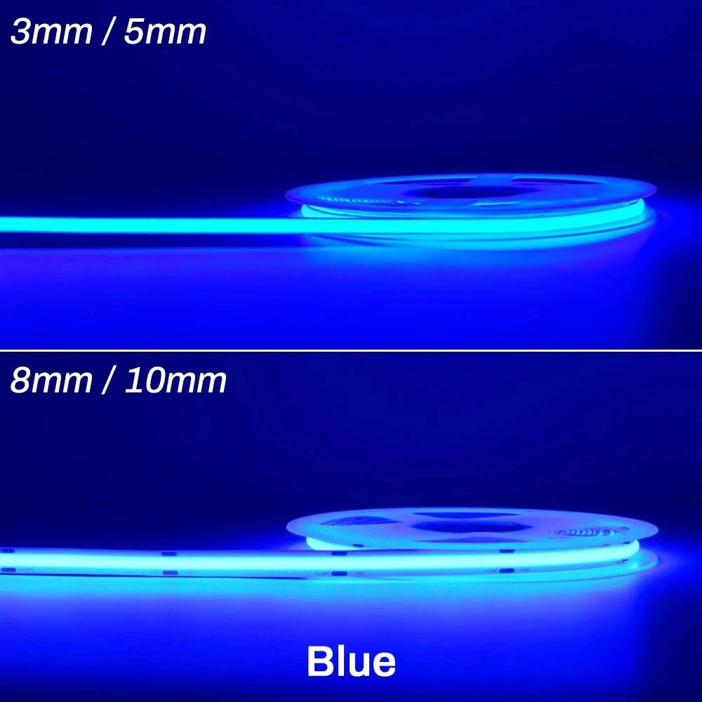 DC5V USB LED COB Strip Light Flexible Ribbon Lamp High Density Tape LED  3000K 4000K 6000K Red Blue Green LED Light Room Decor