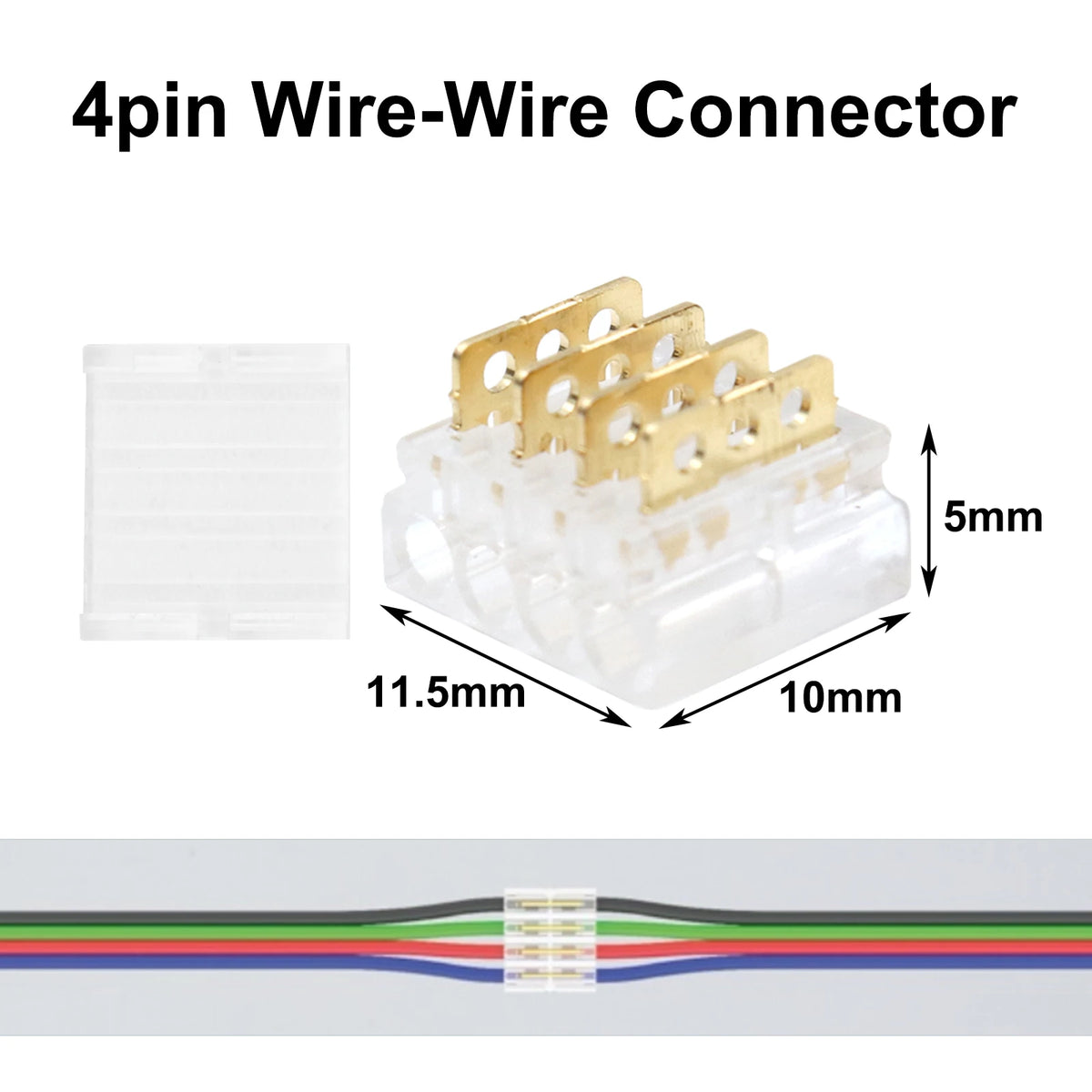 Wire to Wire Quick Connectors Kit 2Pin 3Pin 4Pin 5Pin 6Pin Universal 20-24AWG Cable Jointing Fast Cord Connector Tool-Free Plugs