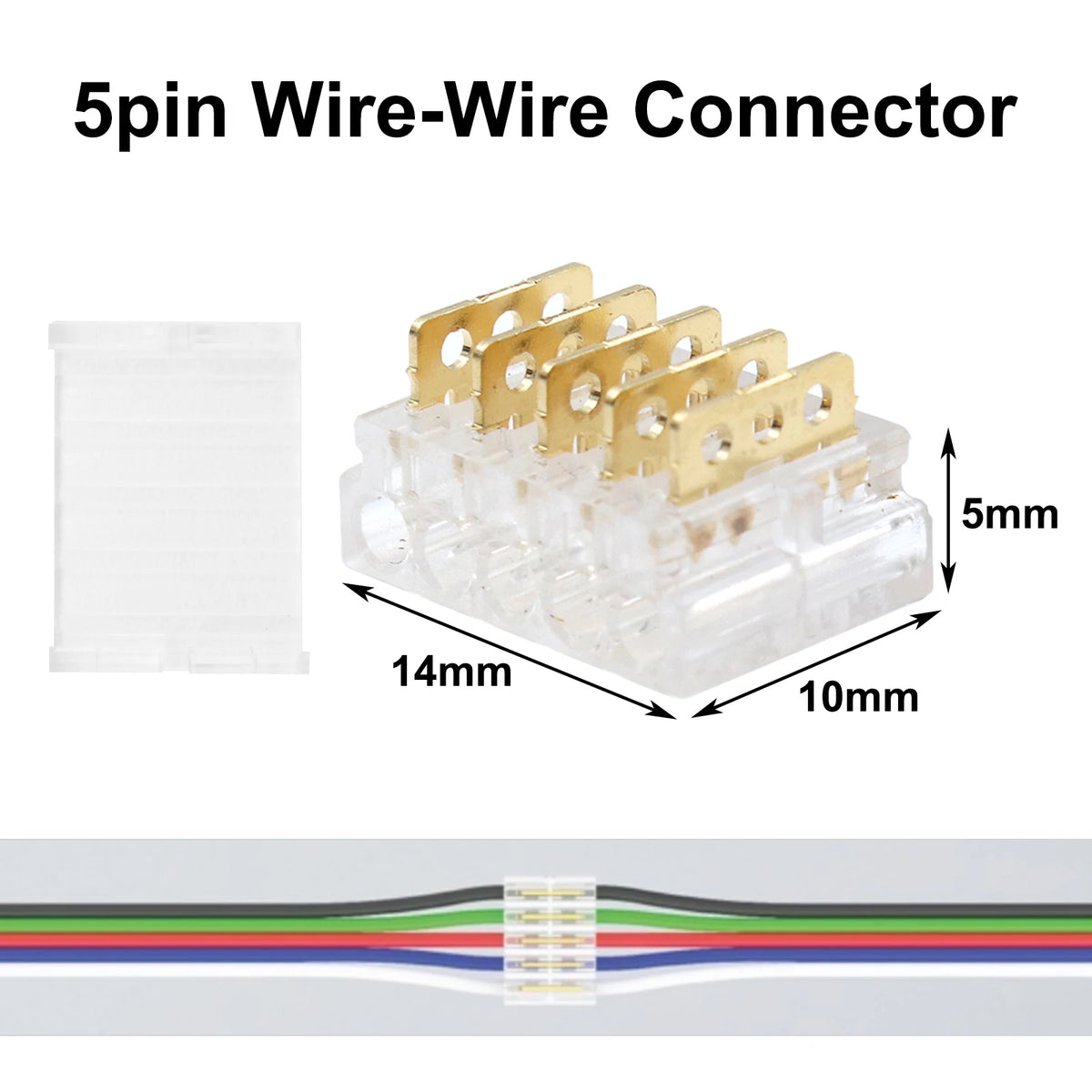 Wire to Wire Quick Connectors Kit 2Pin 3Pin 4Pin 5Pin 6Pin Universal 20-24AWG Cable Jointing Fast Cord Connector Tool-Free Plugs