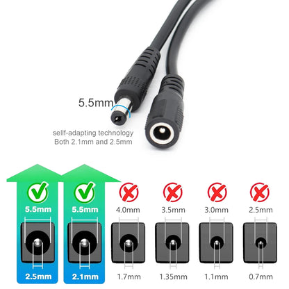 DC Connector Extension Cable Cordes 5.5x2.5mm 5.5x2.1mm Power Supply Extend Wire Plug Cable 10m 5m 3M 1m for LED Strip Lights