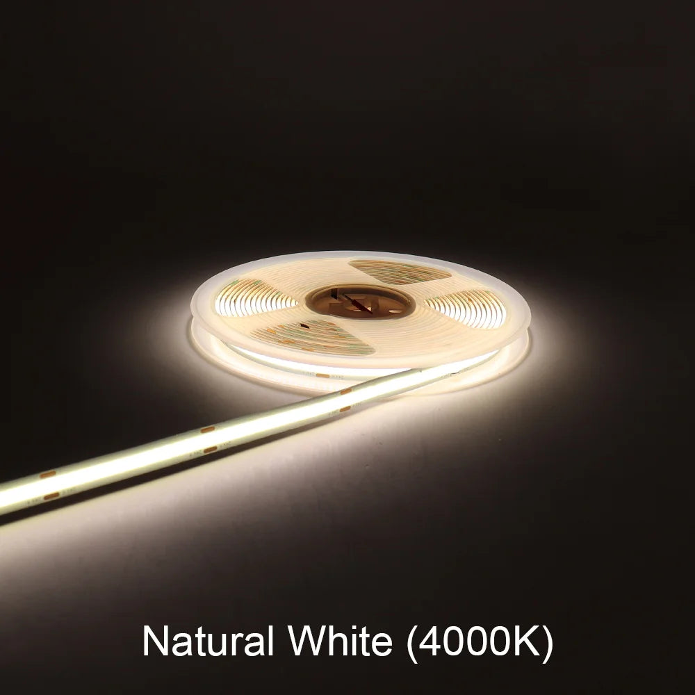 USB 5V COB LED Strip Light 5mm 10mm Dimmable Flexible Ribbon Light High Density LED Tape Light For TV Room Decoration