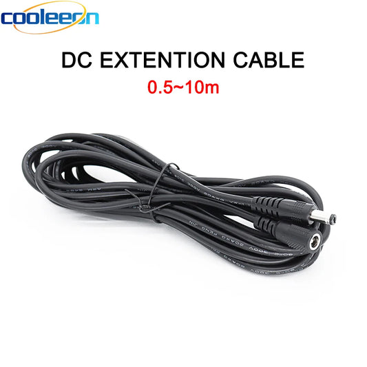 DC Connector Extension Cable Cordes 5.5x2.5mm 5.5x2.1mm Power Supply Extend Wire Plug Cable 10m 5m 3M 1m for LED Strip Lights