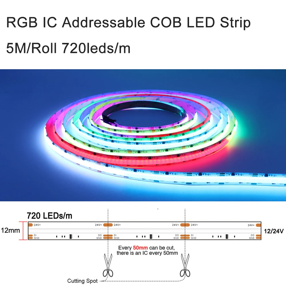 MALIIGAZA LED Stair Light Controller Motion Sensor Programmable Step and Side Stair Strip Lighiting With 2CH Running LED Strip