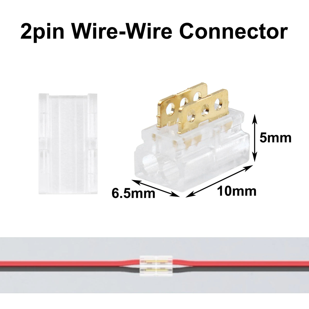 Wire to Wire Quick Connectors Kit 2Pin 3Pin 4Pin 5Pin 6Pin Universal 20-24AWG Cable Jointing Fast Cord Connector Tool-Free Plugs