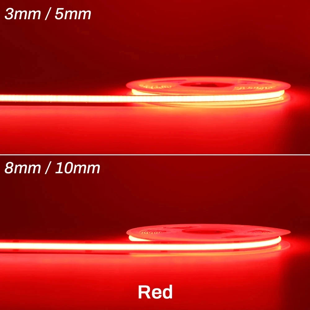 DC5V USB LED COB Strip Light Flexible Ribbon Lamp High Density Tape LED  3000K 4000K 6000K Red Blue Green LED Light Room Decor