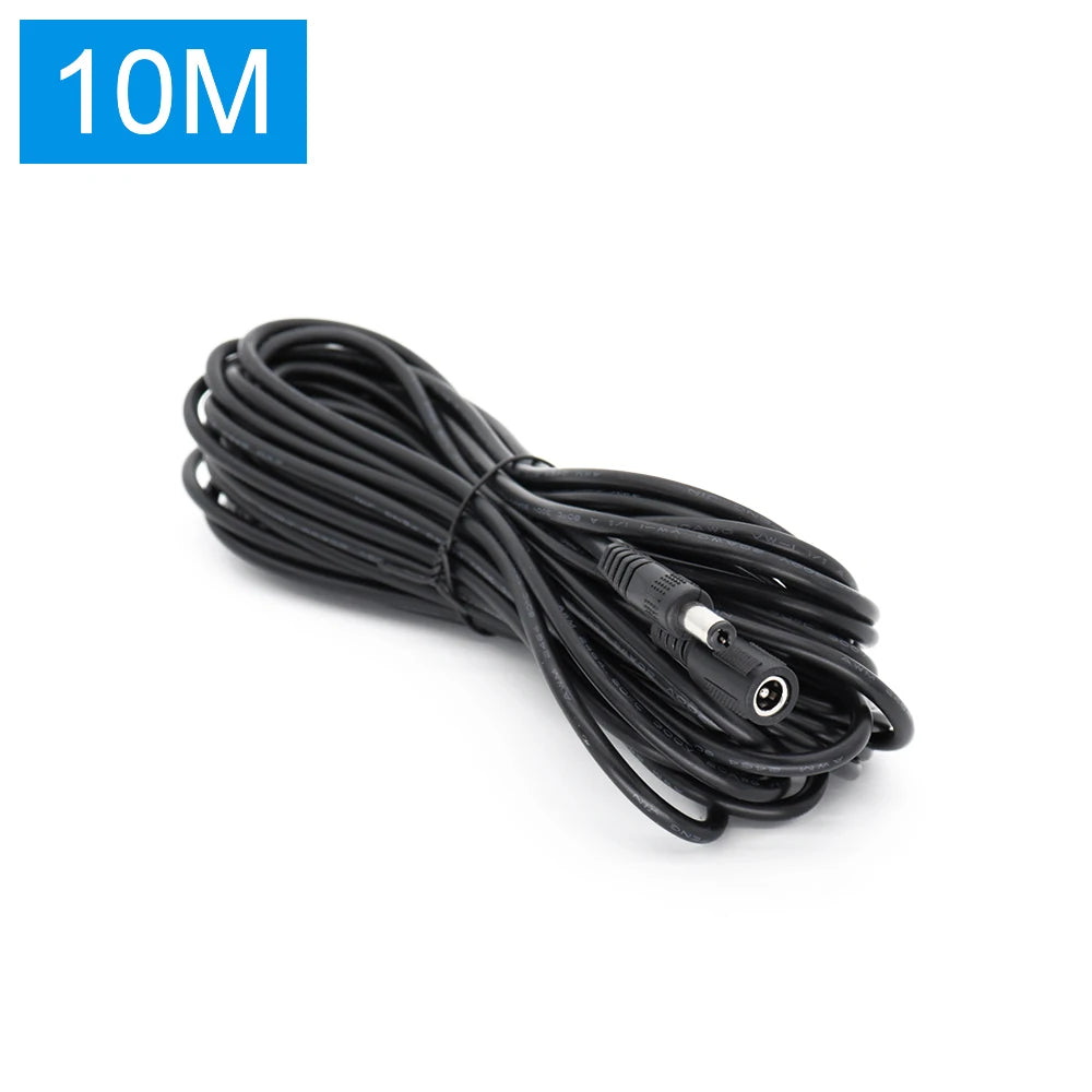 DC Connector Extension Cable Cordes 5.5x2.5mm 5.5x2.1mm Power Supply Extend Wire Plug Cable 10m 5m 3M 1m for LED Strip Lights