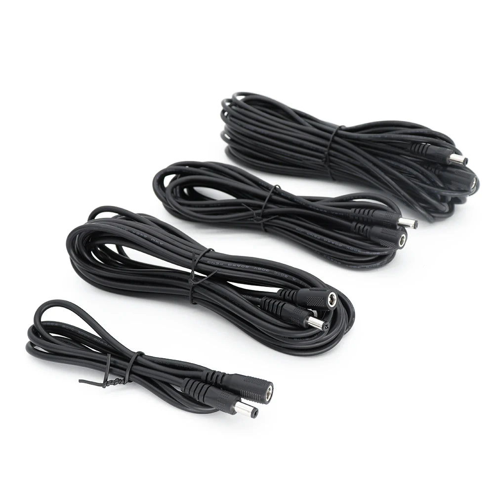 DC Connector Extension Cable Cordes 5.5x2.5mm 5.5x2.1mm Power Supply Extend Wire Plug Cable 10m 5m 3M 1m for LED Strip Lights