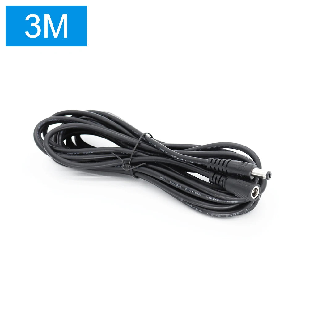 DC Connector Extension Cable Cordes 5.5x2.5mm 5.5x2.1mm Power Supply Extend Wire Plug Cable 10m 5m 3M 1m for LED Strip Lights