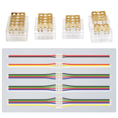 Wire to Wire Quick Connectors Kit 2Pin 3Pin 4Pin 5Pin 6Pin Universal 20-24AWG Cable Jointing Fast Cord Connector Tool-Free Plugs