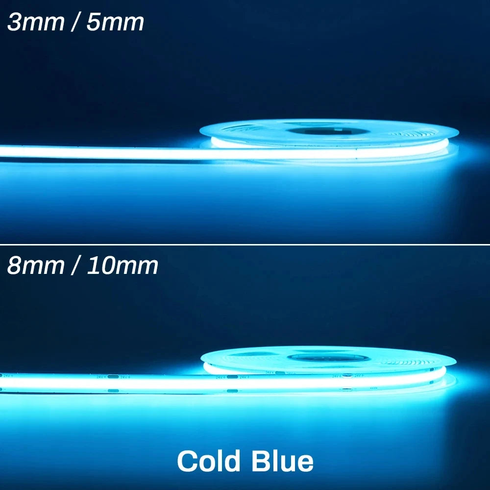 DC5V USB LED COB Strip Light Flexible Ribbon Lamp High Density Tape LED  3000K 4000K 6000K Red Blue Green LED Light Room Decor