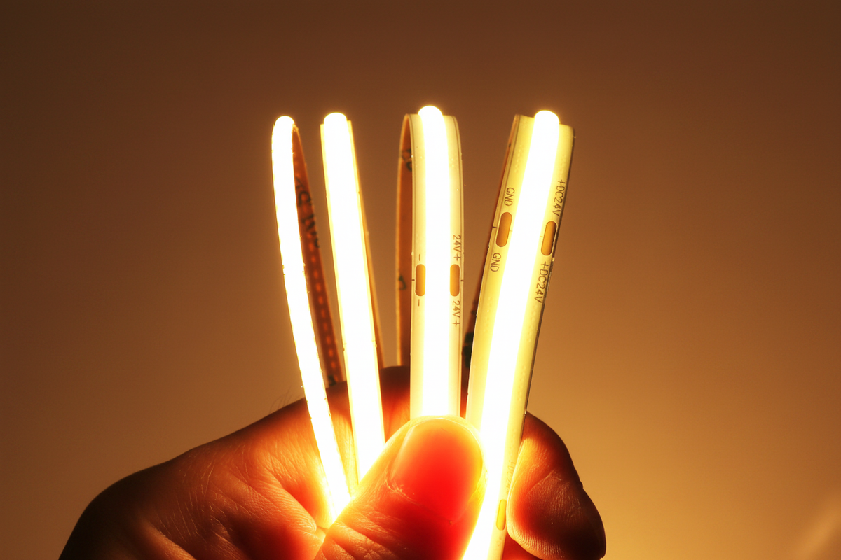 COB LED Strip Light 3mm 5mm 8mm 10mm 9 Colors 12V 24V 216 Variants - MALIIGAZA KLA-FOB-COB