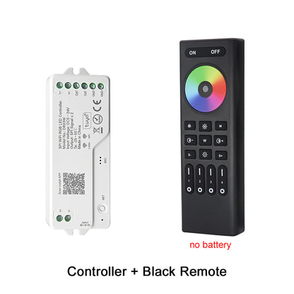 MALIIGAZA Tuya WiFi SPI RGB LED Controller with Smart Life App, Alexa, Google Home & 2.4G RF Remote Support for Addressable RGB LED Strips