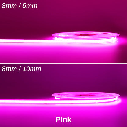 MALIIGAZA COB LED Strip Light 12V/24V High Density Dimmable LED Tape Light for Cabinet, Bedroom & DIY Lighting