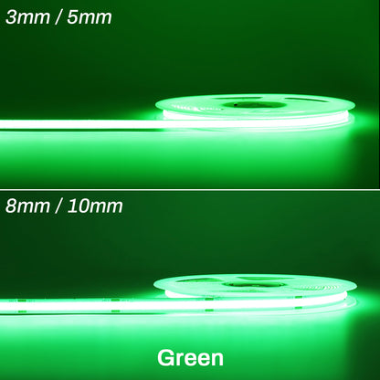 MALIIGAZA COB LED Strip Light 12V/24V High Density Dimmable LED Tape Light for Cabinet, Bedroom & DIY Lighting