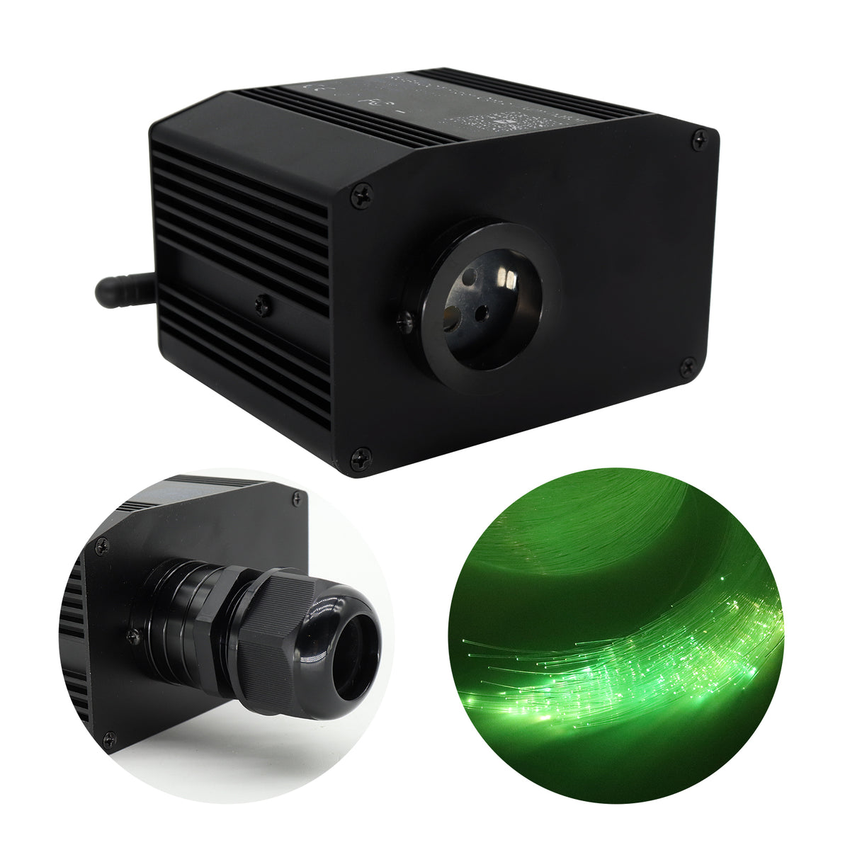 MALIIGAZA RGBCCT LED Fiber Optic Star Light Kit with CREE LEDs, Twinkle, Music Sync, Bluetooth APP & RF Remote