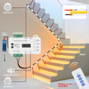 MALIIGAZA Intelligent Motion Sensor Stair Lighting Kit, 1m 5-28 Steps Smart COB LED Stair Lights with PIR Step-by-Step Control [STEP-09]
