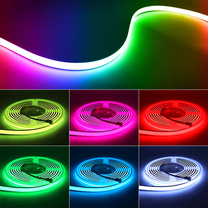 Premium Frosted Silicone LED Strip Dot-free Smooth Light Output IP68