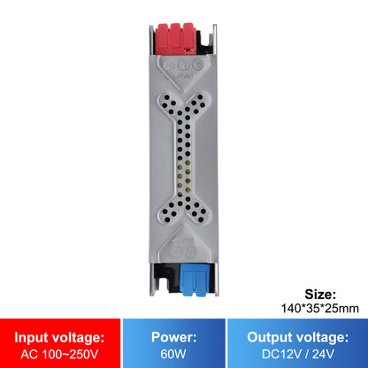 MALIIGAZA Universal LED Power Supply 12V 24V AC 100-240V 60W 100W 200W 300W 400W  LED Transformer with Push-In Terminals and Full Protection