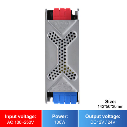MALIIGAZA Universal LED Power Supply 12V 24V AC 100-240V 60W 100W 200W 300W 400W  LED Transformer with Push-In Terminals and Full Protection