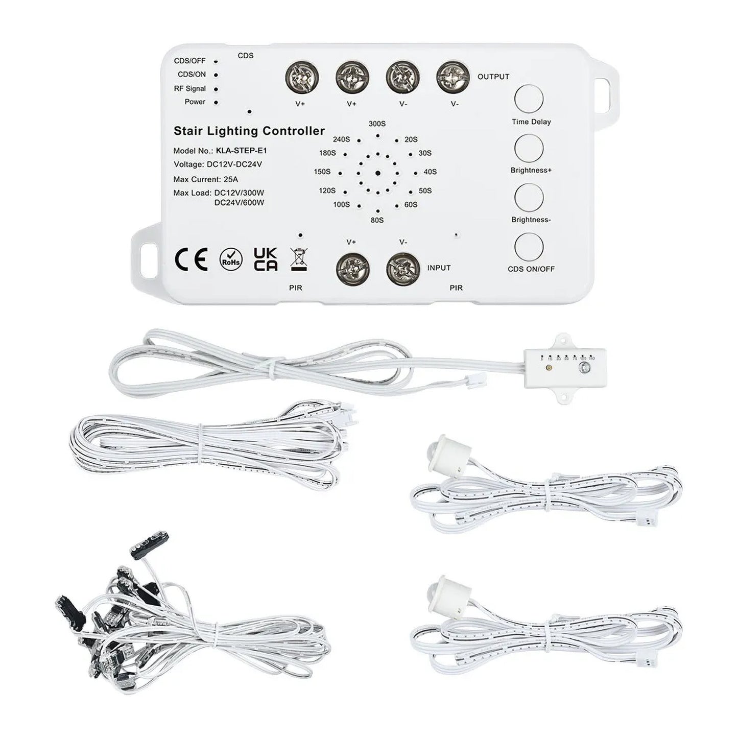 MALIIGAZA Intelligent Motion Sensor Stair Lighting Kit with Main Line COB LED Strip for Smart Indoor Stair Lights STEP-E1