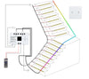 MALIIGAZA STEP-P3 Intelligent Motion Sensor Stair Light Kit | High CRI 90+ COB LED Step & Side Flow Handrail Lighting System | Plug and Play Main Line DIY Indoor Staircase Lighting (Copy)