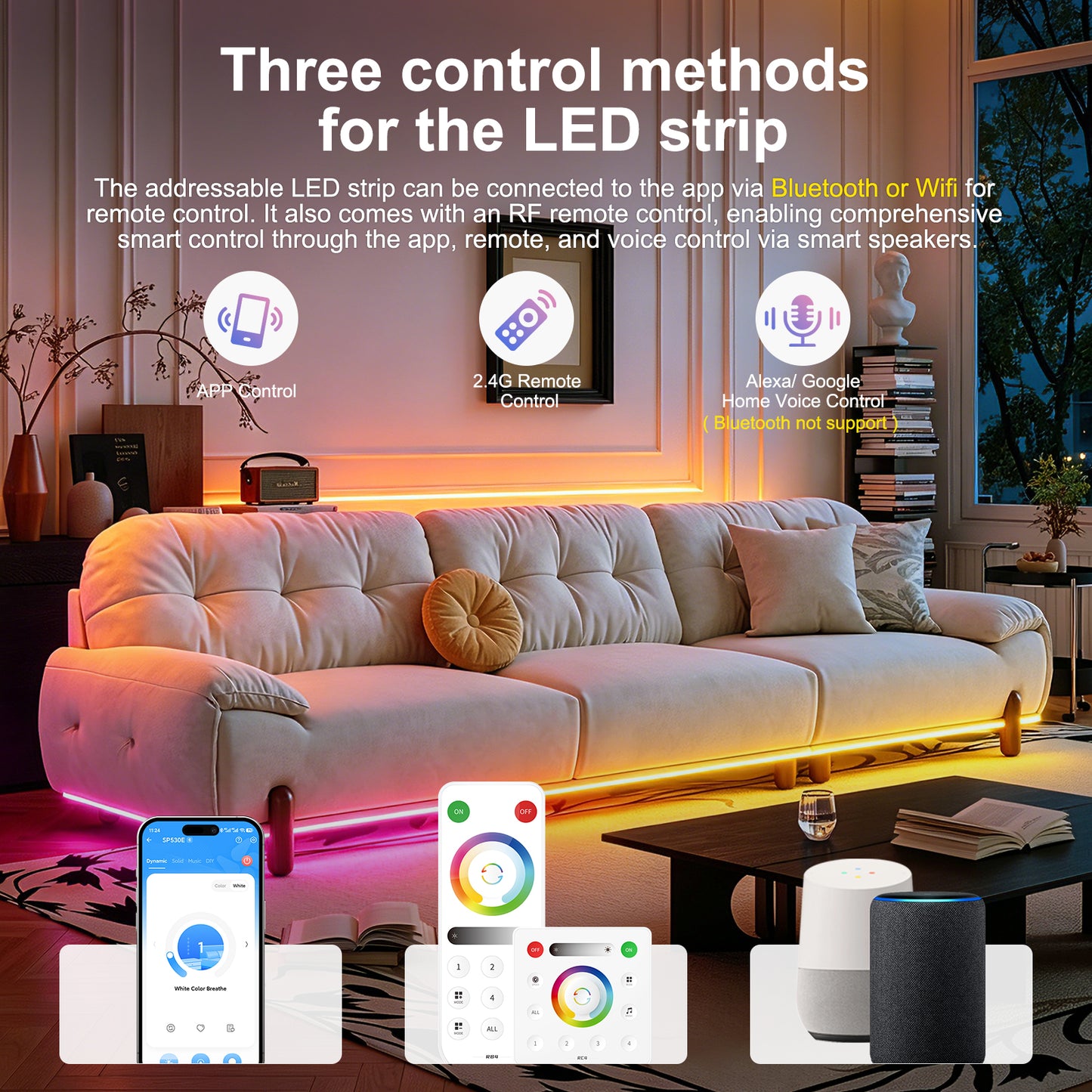 BanlanX App WiFi Bluetooth Smart LED Controller Pairing Interface