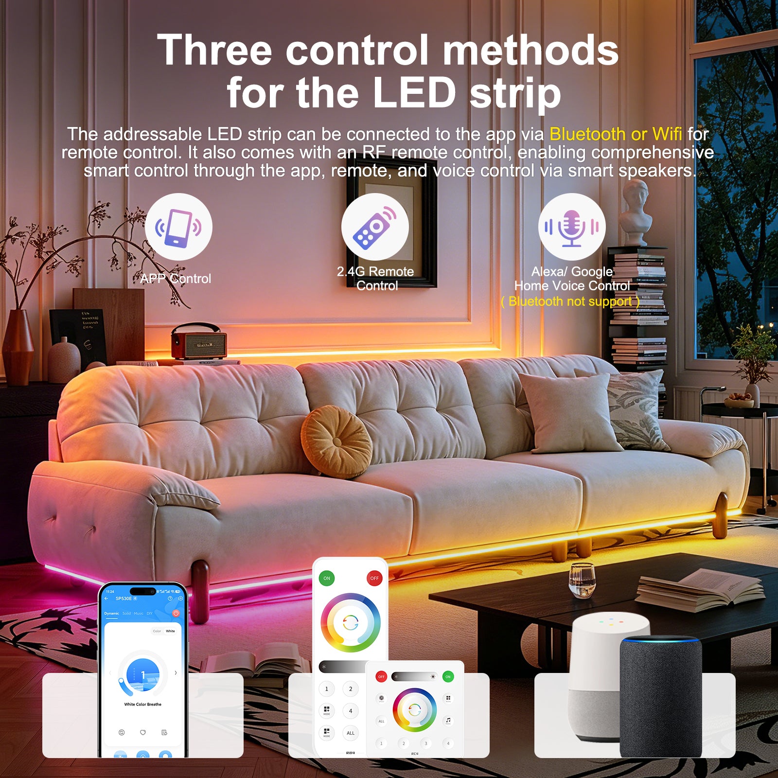 BanlanX App WiFi Bluetooth Smart LED Controller Pairing Interface