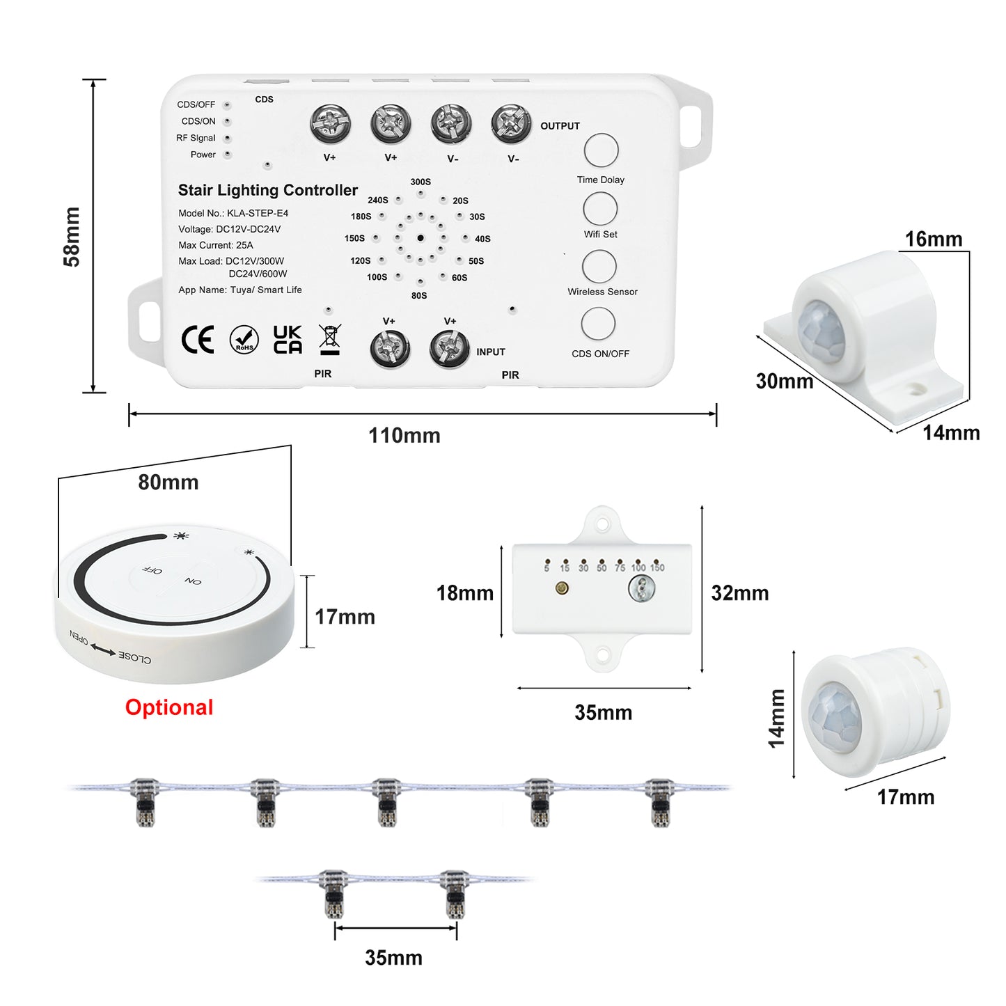 Tuya Smart App Control Interface for MALIIGAZA Stair Light System