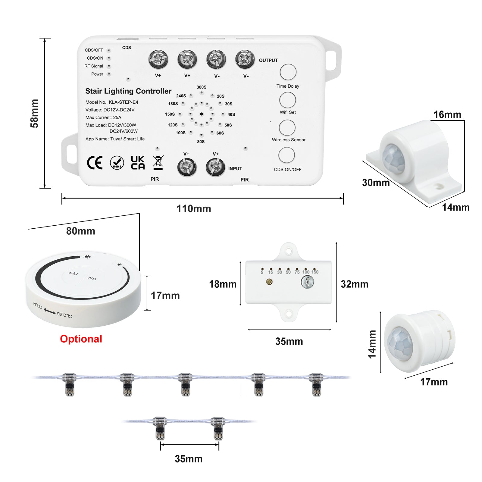 Tuya Smart App Control Interface for MALIIGAZA Stair Light System