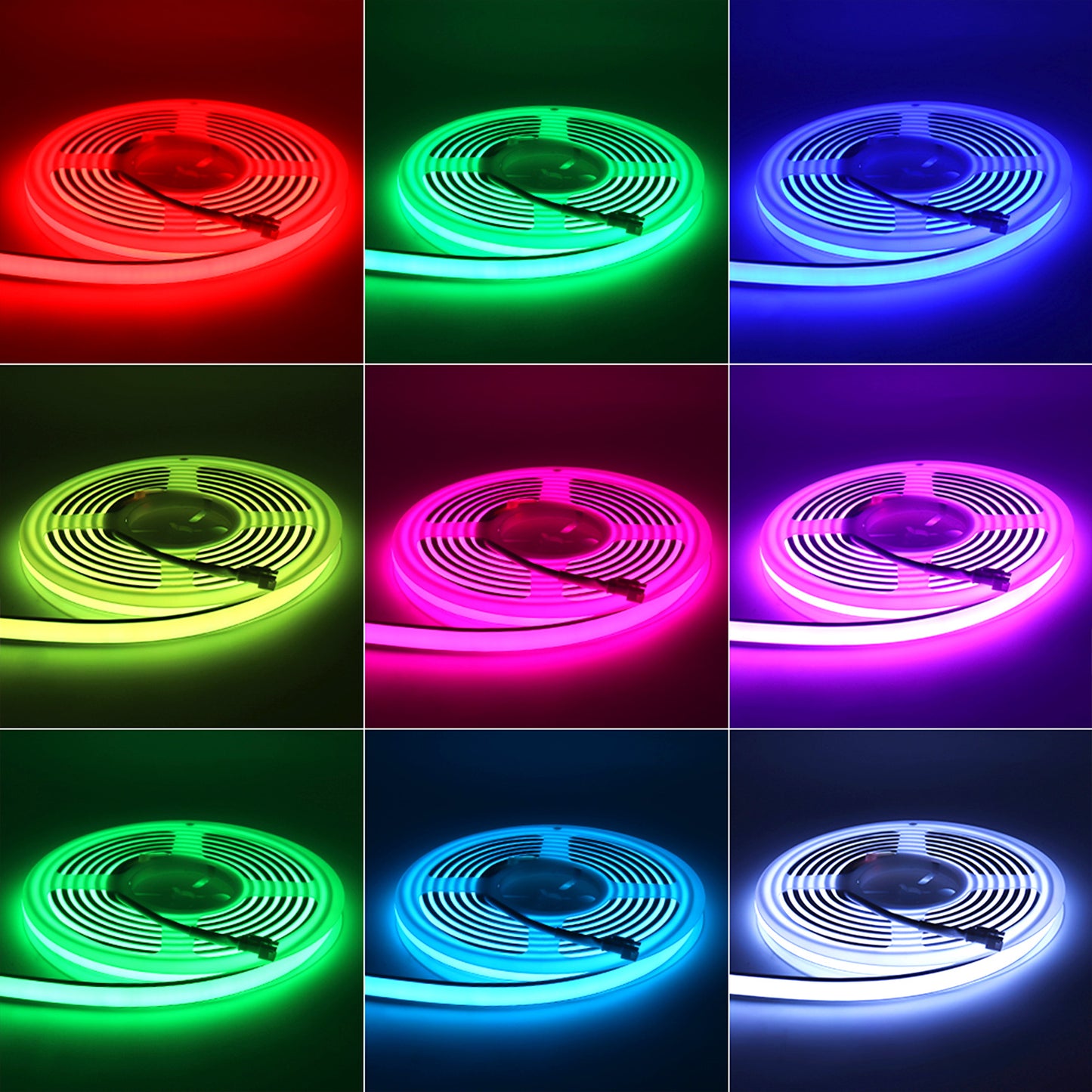 MALIIGAZA IP68 COB LED Strip Color Chasing Addressable WS2811