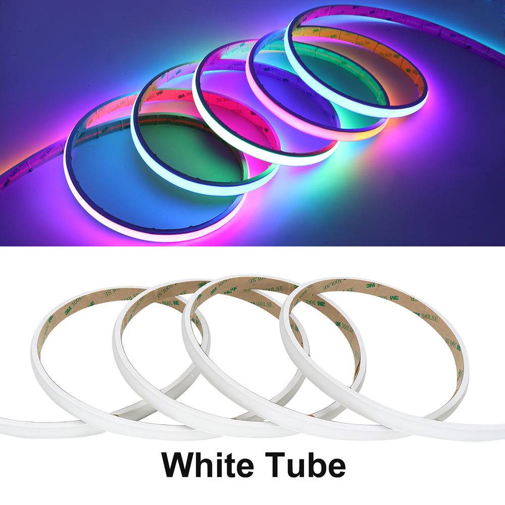 IP68 SPI RGB COB LED Strip White Silicone Housing 24V - MALIIGAZA