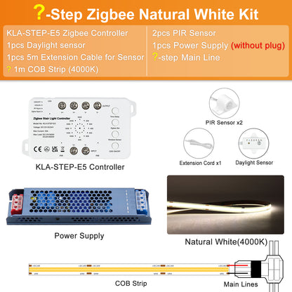 MALIIGAZA Zigbee Stair Light Kit Natural White 4000K ¡§C Without Remote Controller