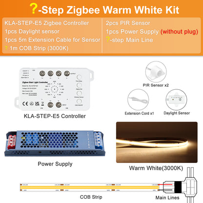 MALIIGAZA Zigbee Stair Light Kit Warm White 3000K ¡§C Without Remote Controller